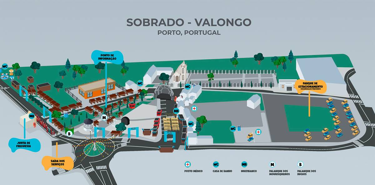 Mapa de acesso a Sobrado