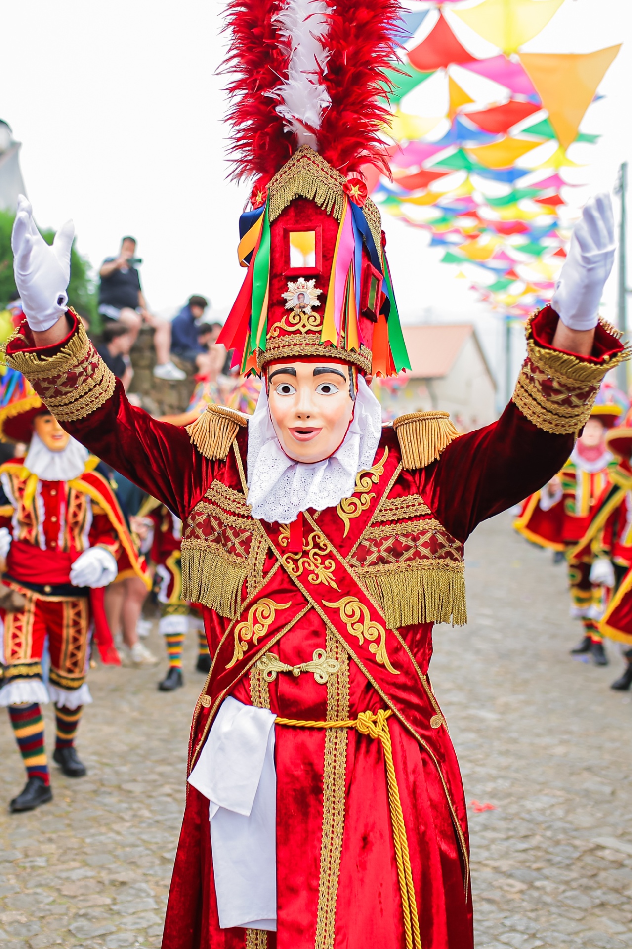O Velho da Bugiada com o seu traje e máscara tradicional